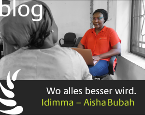 wo alles besser wird, Aisha Bubah, founde of idimma